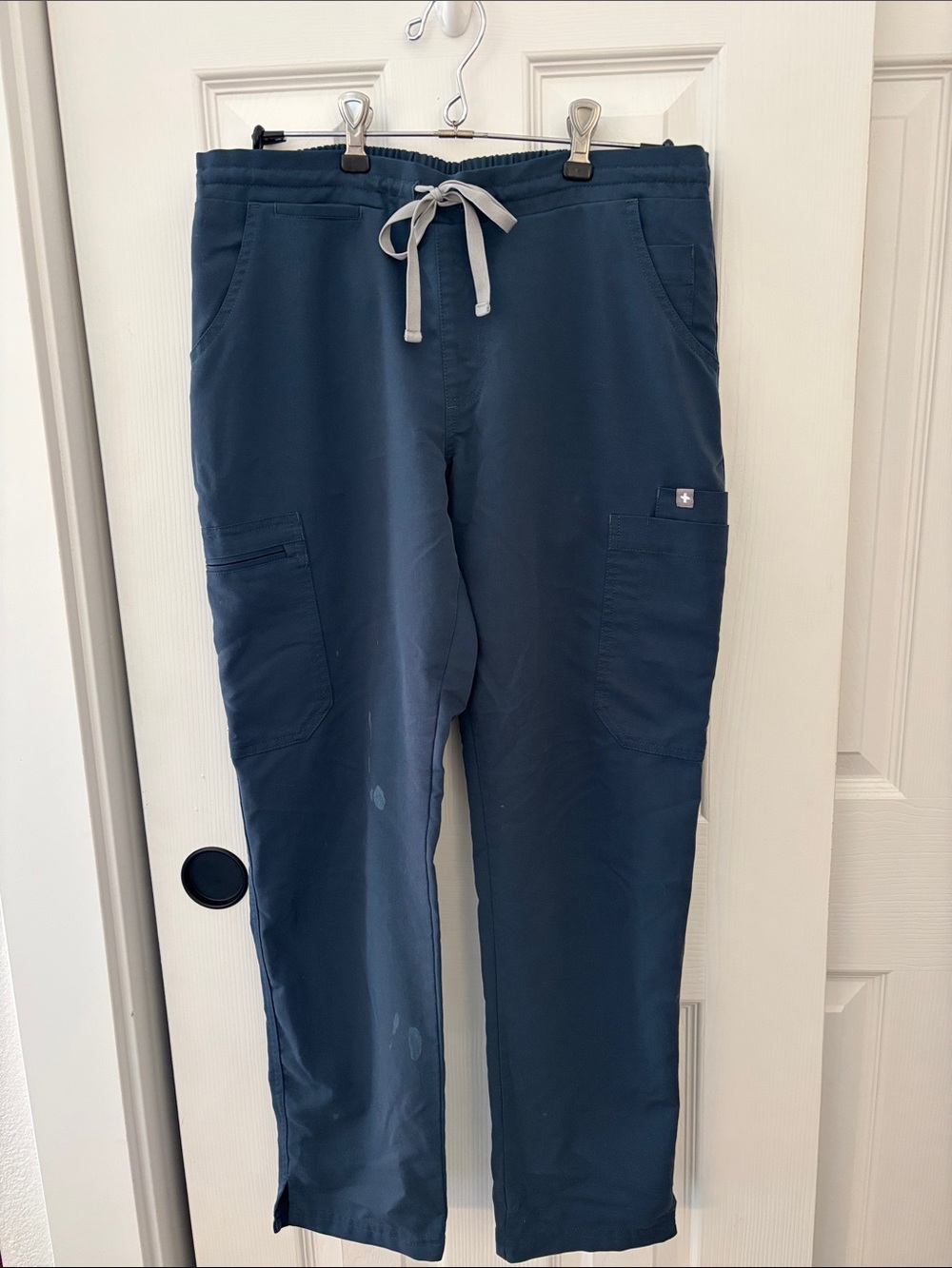 Figs Navy Blue Women's Cargo Scrub Pants